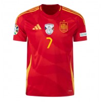 Spain Alvaro Morata #7 Replica Home Shirt Euro 2024 Short Sleeve